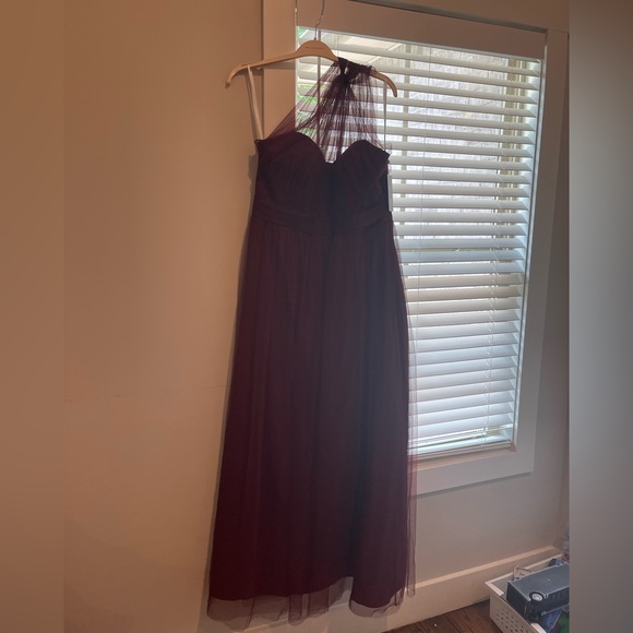 Revelry Bella Tulle Dress in Cabernet - Picture 2 of 4